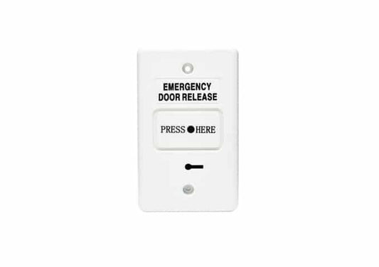 DWS250A, Secor Resettable Emergency Door Release, Dual SPDT - White