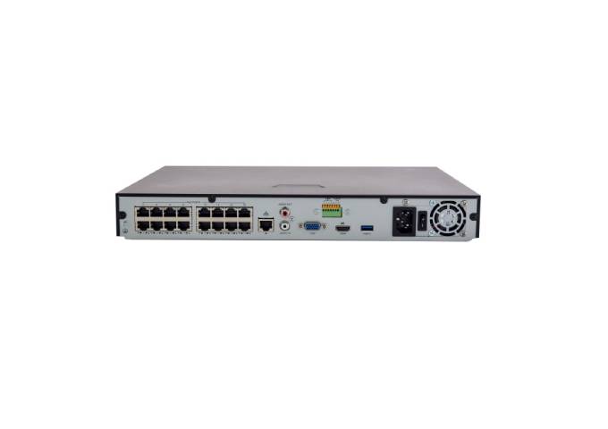 UNV NVR302-16EP164TB, NVR 16CH 2 SATA 16 PoE 4TB