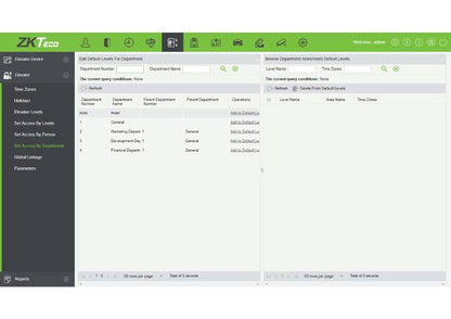 ZKTeco ZKBioSecurity 3.0 App 1 User - Basic