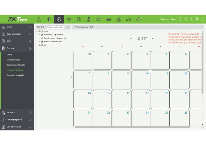 ZKTeco ZKBioSecurity 3.0 App 1 User - Basic