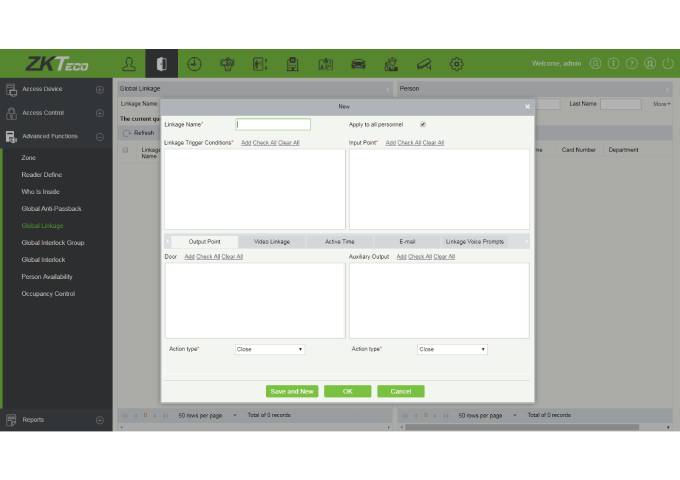 ZKTeco ZKBioSecurity 3.0 App 1 User - Basic