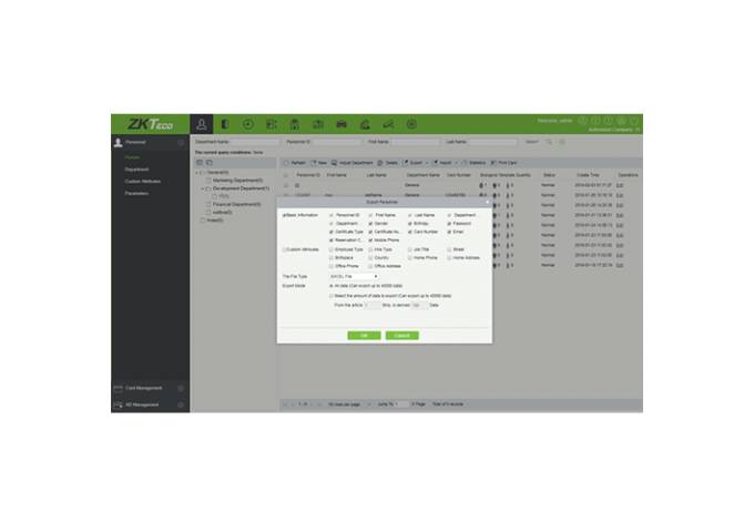 ZKTeco ZKBS-APP-P5, ZKBioSecurity Security 3.0 App, 5 User Economic