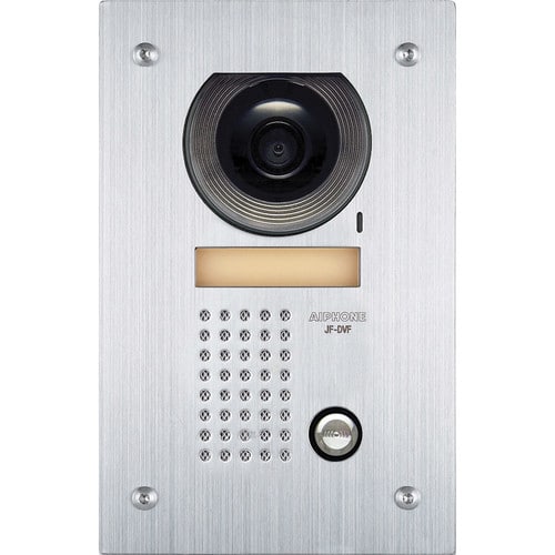 Aiphone JFDVF Colour Video Door Station, Vandal Resistant, Flush Mount Stainless Steel
