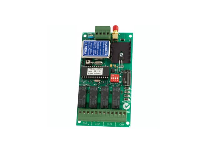 Elsema, GLR4330412, 4 Ch Relay Out RX 433 MHz 11-28VAC/DC
