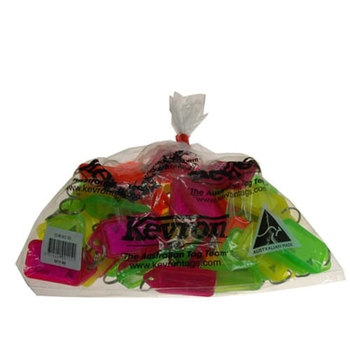 LSC KID38 Kevron Clicktag ID38 Fluro Mix'd Pkt=50