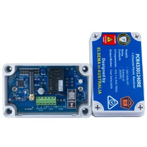 PCR43301240RE 1 Channel Penta Receiver with 240 VAC Supply, 8Amps Relay Output, IP66 rated, Case & 5 frequencies