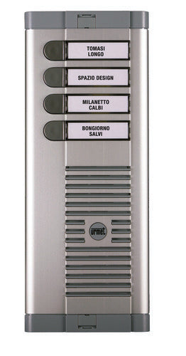 URMET 925/104 925 Front Panel 4 Buttons, 1 Row w/Loudspeaking